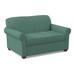 Edgecombe Furniture Finn 59" Rolled Arm Sofa Bed Loveseat w/ Reversible Cushions Other Performance s in Red/Green | 34 H x 59 W x 37 D in | Wayfair