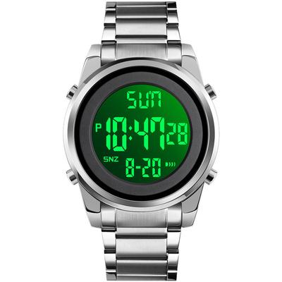 SKMEI Men Digital Business Watch Dual Time Mode Date Week Alarm Clock Backlight 3ATM Waterproof