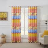 Greenland Home Fashions Skylar Floral Semi-Sheer Curtain Panels Polyester | 84 H x 42 W in | Wayfair GL-2202AWP