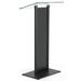 MT Displays Tempered Clear Glass Podium w/ Aluminum Front Panel Black Lectern Pulpit Desk Metal | 43.9 H x 15.7 W x 23.6 D in | Wayfair