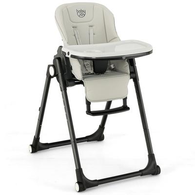 Costway 4-in-1 Baby High Chair with 6 Adjustable Heights-Gray