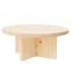 Table basse ronde en bois de sapin naturel Ø60cm