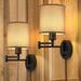 Latitude Run® Wall Lamps Plug In, Swing Arm Wall Sconce Set Of 2 w/ Light Lampshade, Modern Bedroom Wall Lights Fixtures | Wayfair