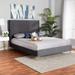 Everly Quinn Megahn Fabrico Queen Size Platform Bed Metal in Gray | 51.6 H x 63.4 W x 85.6 D in | Wayfair 8776F945E93B4DFAA2CEF42A50DCDD78