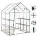 vidaXL Greenhouse with 8 Shelves 4.7'x4.7'x6.4'