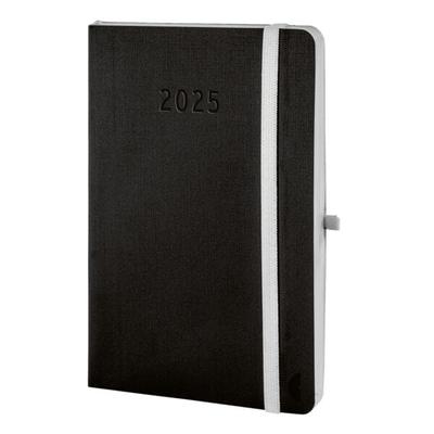 Chronoplan Buchkalender Wochenkalender A6 »Chronobook Black & White Edition« Softcover 2026, 9.5x14 cm