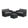 Keter Set 2 Divani + 2 Tavolini Contenitori claire double sofa storage table Grafite