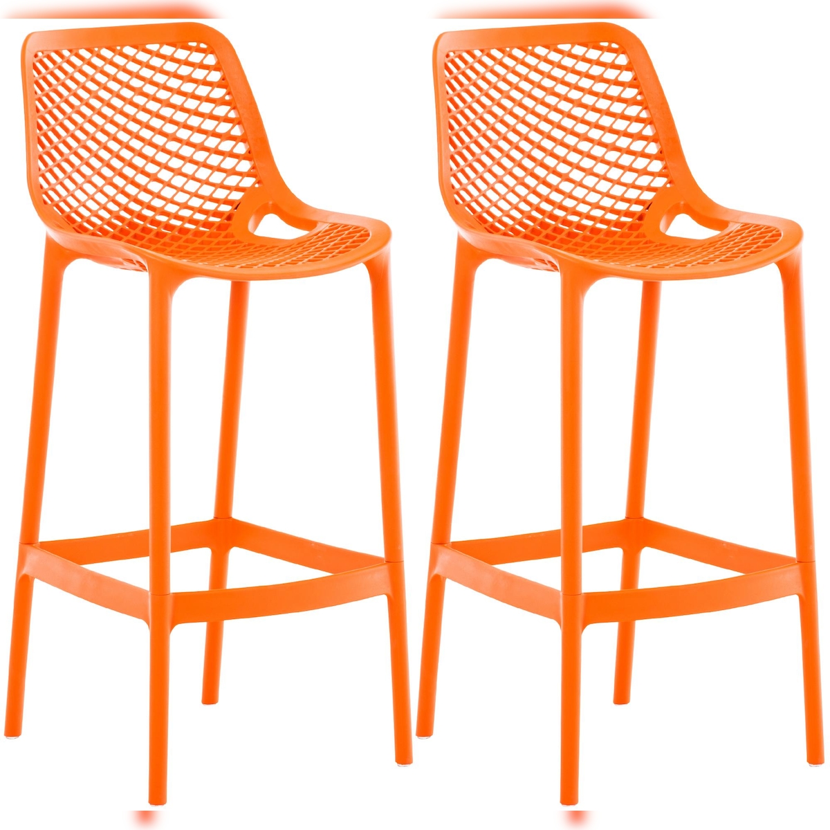 CLP 2er Set Outdoor Barhocker Air orange Image