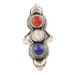 Power and Glory,'Lapis Lazuli and Rainbow Moonstone Cocktail Ring'