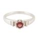 Inspiring Transformation,'Garnet and Sterling Silver Solitaire Ring'