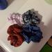 Lululemon Athletica Hair | 4 Lululemon Scrunchies. Basically Never Used. Perfect Condition. Super Cute. | Color: Blue/Red | Size: Os