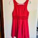 Free People Dresses | Free People Crochet Flower Waist Cut Out Dress Red | Color: Red | Size: 0