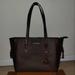 Michael Kors Bags | Micheal Kors Leather Tote Bag | Color: Brown/Gold | Size: Os