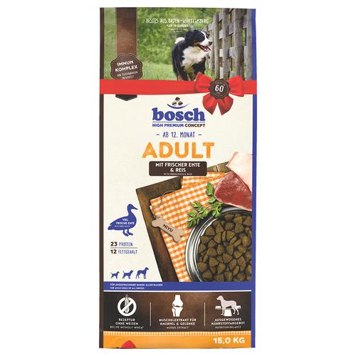 15kg Bosch Adult Ente & Reis Weizenfreies Trockenfutter für ausgewachsene Hunde