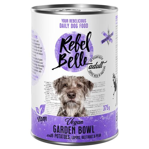 6 x 375 g Adult Vegan Garden Bowl vegan Rebel Belle Hundefutter nass