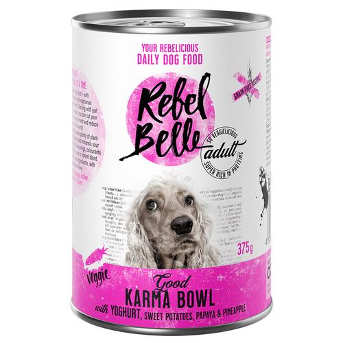 6 x 375 g Adult Good Karma Bowl veggie Rebel Belle Hundefutter nass