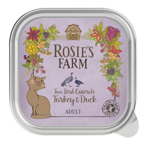 32x100g Adult Pute&Ente Rosie's Farm Katzenfutter