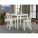 Rosecliff Heights Aleana Counter Height Solid Wood Dining Set Wood in White | 36 H in | Wayfair E4364D79555E4529AF0F62D079BD5F0A