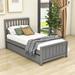 Harriet Bee Twin Size Wooden Platform Bed w/ Trundle Wood in Gray | 41 H x 42 W x 79 D in | Wayfair 41D090FF376648378DFA8BE59039EC7C