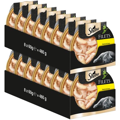 32x 60g Katzenfutter Sheba Filets Huhn Katzenfutter nass