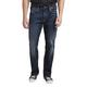 Silver Jeans Co. Herren Zac Relaxed Fit Straight Leg Jeans, Dark Wash SDK350, 34W / 32L
