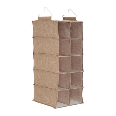 Household Essentials 10-Pocket Blended Canvas Hanging Shoe Organizer