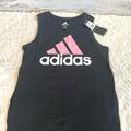 Adidas Shirts & Tops | Girls Adidas Shirt Black Pink Sleeveless 10/12 | Color: Black/Pink | Size: Girls 10/12