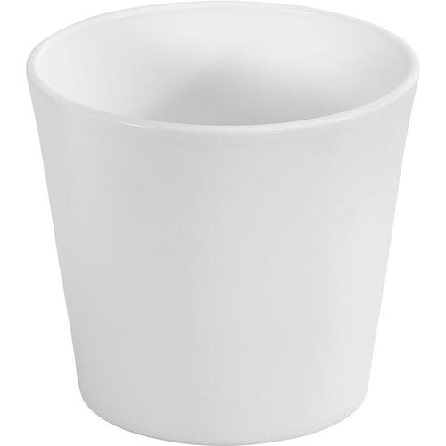 Bertopf Basic, ø 26 cm, Höhe 23 cm, Keramik, glasiert, weiß - Dehner