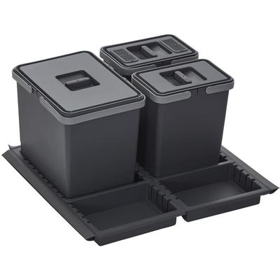 Abfallsammler Metropolis 15+6+6L mit Deckel Abfallsystem für Auszug Korpusbreite 60 cm Image