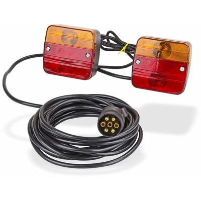 Magnet Beleuchtungssatz Rücklichter Beleuchtung 12V für Anhänger Traktor Hänger