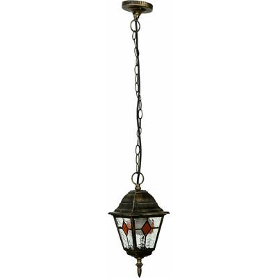 Außen Pendelleuchte in Gold Antik salzburg Tiffany Stil Image