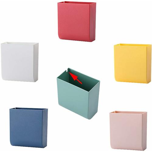 6pcs Wand-Handy-Halter, Media-Organizer-Box, ABS mit Haken Wand-Organizer-Box für