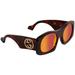 Gucci Accessories | New Gucci Havana Red Geometric Men's Sunglasses | Color: Brown/Red | Size: 57mm-23mm-145mm