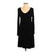 Apt. 9 Casual Dress - Midi: Black Solid Dresses - Women's Size X-Small