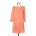 BCBGeneration Casual Dress - Shift: Pink Solid Dresses - Women's Size 2X-Small