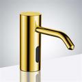 FontanaShowers Fontana Trio Commercial Light Oil Rubbed Bronze Brass Deck Mount Automatic Sensor Liquid Soap Dispenser Metal in Yellow | Wayfair