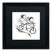 Trademark Fine Art "Bike " by Carla Martell Framed art Fabric in Black/White | 16 H x 16 W x 0.5 D in | Wayfair ALI0498-B1616BMF