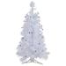Northlight Seasonal 2' Pre-lit Rockport White Pine Artificial Christmas Tree Purple Lights in Green/Indigo | 24 H x 17 W in | Wayfair