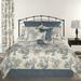 Canora Grey Eastmane Blue Toile California King Mini Comforter Set Polyester/Polyfill/Cotton | Queen Comforter + 2 Standard Shams | Wayfair