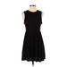 Rolla Coster Casual Dress - Mini: Black Solid Dresses - Women's Size Small