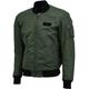 Bores Bomber Motorcycle Textile Jacket, black-green, Size S