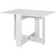Aqrau - Table de cuisine pliable / Table de salle à manger / Table extensible / 103x76x73,4cm Blanc