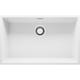 Evier Sous Plan 76 x 47 cm Evier en Granit 1 bac + Siphon Classique, Lavabo Cuisine de Primagran