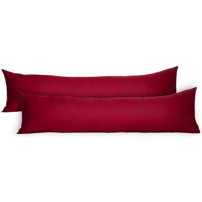 Woltu - 2er Set Kissenbezug Kissenhülle 100% Baumwolle mit Reissverschluss 40x145 cm, Doppelpack Image