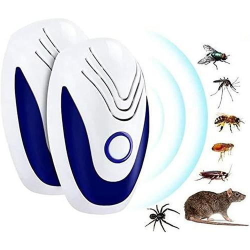 Ultraschall Schädlingsbekämpfer, 2 PACK Pest Repeller Mäuse 100% Sicher für Menschen, Mäuse