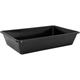 Bassine en plastique Tub 20 l Bain de poussière Bain de Pieds Carré 60 x 40 x 12 cm le noir Espace