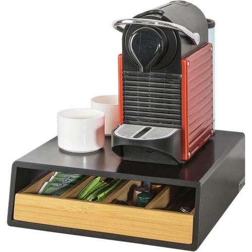 FRG280-SCH Design Kaffeekapsel Box Kapselspender Schubladenbox zur Aufbewahrung von Kaffeekapseln,