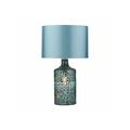 Dar Lighting - Lampe de table Guru Miroir bleu 1 ampoule 55cm - Bleu
