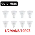 1/2/6/10 pièces LED Spot Light GU10 LED Ampoule 12W 9W 6W 3WLED lampe 220V projecteur MR16 7W