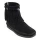 Minnetonka Hi Top Back Zip Boot 299 Damen Stiefel, Schwarz (Black), 36 EU